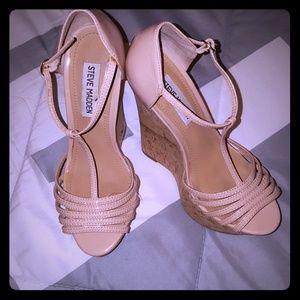 Nude Steve Madden wedges